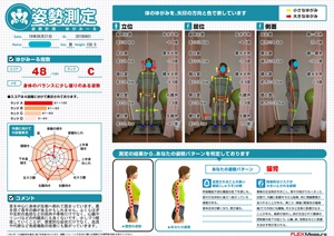 身体が左側へ倒れて固まっています。
